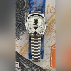 Men’s Luxury Style Automatic Stainless Steel Watch Silver Dial 41mm